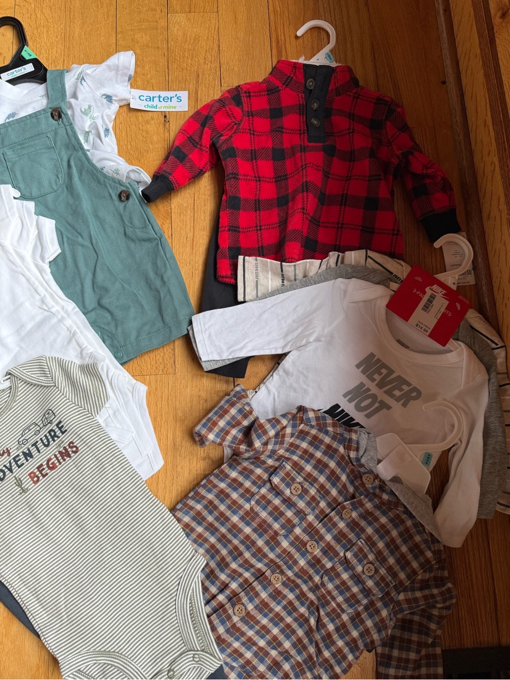 All NWT. Carters and Nike 6m and 6-9 month boy sets